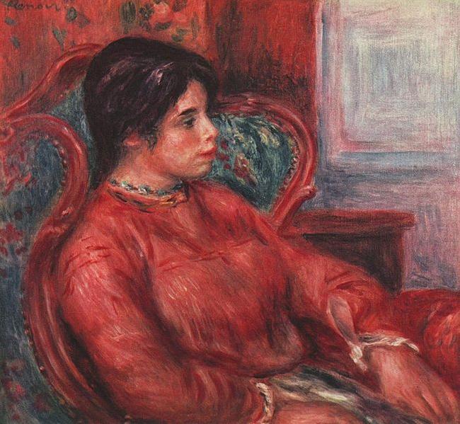 Frau im Armsessel, Pierre-Auguste Renoir